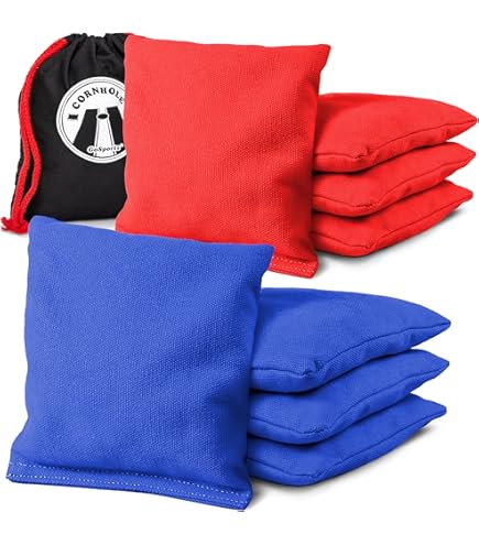 Lot De 8 Sacs Poires De Cornhole Pour Tous Les âges, Jeu De Cornhole