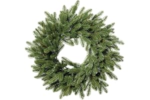 ‎FAIRYTREES FAIRYTREES Weihnachtskranz grün 40 cm Premium aus 100% Spritzguss | Adventskranz zum Aufhängen für Haustür, Fenster, Wand | Künstlicher Adventskranz, Weihnachtsdeko Kranz, Haustür Kranz Weihnachten