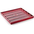 HAZEL Long French Bread Tray | (16"x15") Aluminized Steel Non Stick Loaf Subway Mould | Baguette Mold for Microwave Oven OTG Baking Pan (Red)