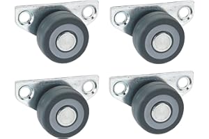 DÖRNER + HELMER 4 roulettes latérales pour parquet 30 x 14 mm Roue en TPE Gris