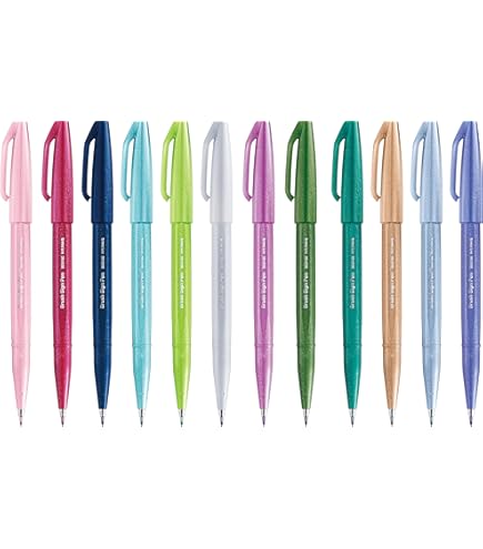 Penne Calligrafia Schneider Brushpen Paint-It 070 - Pennarelli Con Punta A Pennello, 10 Colori Assortiti, Per Lettering E Disegno Lettering Creativo Penne Brush