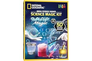 National Geographic Science Magic Kit – Kit científico para niños con 50 experiencias únicas y Trucos de Magia, Conjunto de química y Proyecto Stem, un Gran Regalo para niños y niñas
