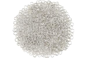 TOAOB THE ONE AND ONLY BABY TOAOB 1000 Pezzi Anelli Aperti di Salto 6 mm Argento Anellini Portachiavi Metallo per Gioielli Fai Da Te Braccialetti Bigiotteria Ciondoli Collane