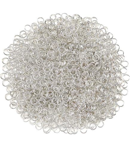 PandaHall 200pcs Anneaux colorés 10 couleurs Anneaux ouverts 6mm Connecteurs à joint torique Calibre 18 Fabrication de bijoux Anneauxs de cotte de mailles pour porte-clés bijoux