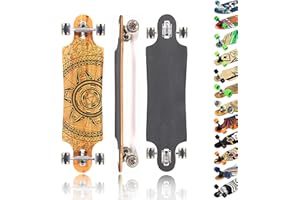 MAXOFIT IHR PARTNER FÜR SPORT UND FREIZEIT Maxofit Longboard dans différents Designs avec Planches en érable/Bambou de qualité supérieure pour débutants et confirmés