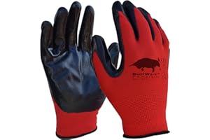 BullWork Oryginalne rękawice robocze PowerGrip rozm. 10 powłoka lateksowa EN388:4131 zestaw 5 szt.