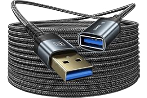 toocki Przedłużacz USB 3.0, kabel męsko-żeński 2M Wysoki transfer danych Kompatybilny z kamerą internetową, klawiaturą USB, pamięcią flash, dyskiem twardym, drukarką