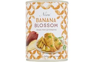 Niru Banana Blossom 540g (Pack of 6) | Vegan Fish Alternative| Ethically Sourced | Gluten Free and Non-GMO | No Preservatives - 540g