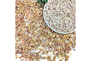 SHIZWU Garden Stones, Peach Gravel for Garden, Plant Pots, Fish Tank, Aquarium, Landscaping, Vase Fillers, Christmas Cactus and Succulents (6-9mm, 1.8kg)