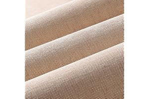 Wooqu Book Cloth Natural Linen Finish and Paper Backing Durable Strong 17" x 29" Book Binding Chestnut Mix