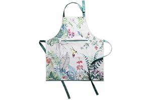 MAISON D' HERMINE Maison d'Hermine Tablier de Cuisine 100% Coton avec Col Réglable, Poche Centrale pour Chef Cuisinier Femme/Homme(70cm x 85cm)