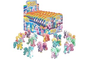 CRAZE Magic PONYS figurki kucyków z magicznymi tatuażami i akcesoriami, kompletna kolekcja z 24 figurkami na wystawie