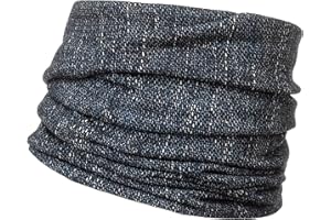 TINTORIA FINISSAGGIO 2000 Scaldacollo Made in Italy Multifunzionale - Fascia Sportiva - Snowboard,Sci, Corsa - Uomo e Donna - in Tessuto 100% di Origine Naturale