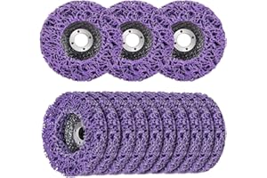 LAIWOO 10 x Discos de Limpieza para Amoladora Angular, 125 mm Discos de Limpieza, CSD Disco Pulido Disco Limpieza