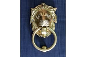 StonKraft Laiton Lion Heurtoir Heurtoir Porte Heurtoir Porte Accessoires (Lion 6")…