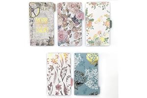 ZELTEN Onglets d'index pour A5 / A6 6 trous couverture anneau rond vue classeur dossier de fichiers feuilles mobiles protecteurs de couverture de reliure (Paper Never Give Up, A6/17cm*10cm/6 Inch)