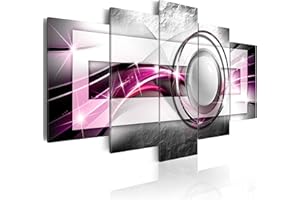 CUADROS B&D XXL murando Cuadro en Lienzo Abstracto 5 piezas Impresión en Material Tejido no Tejido Impresión Artística Imagen Gráfica Decoracion de Pared