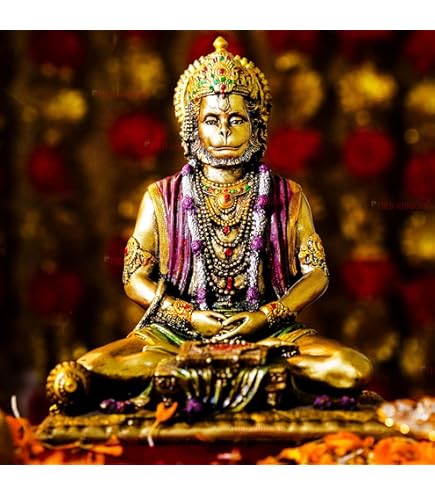 Buy HOME GENIE Handcrafted Lord Hanuman Brass Idol | Hindu God Hanuman Ji Murti | Home & Temple Décor Showpiece | Blessings, Strength & Devotion | Gold Finish | 10 cm Online Buy HOME GENIE Handcrafted Lord Hanuman Brass Idol | Hindu God Hanuman Ji Murti | Home & Temple Décor Showpiece | Blessings, Strength & Devotion | Gold Finish | 10 cm Online