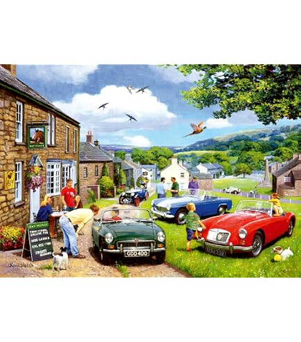 Kevin Walsh Nostalgie Puzzle – Out In The Country, 1000 Teile, Premium-Qualität, Für Erwachsene & Kinder