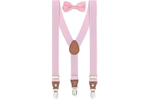 BomGuard Set Bretelle & Papillon Bambino – Regolabile – Per Maschietti da 1 a 8 Anni – Elegante per Matrimonio, Battesimo, Compleanno, Inizio Scuola, Festa – Accessori per Neonato e Bimbo