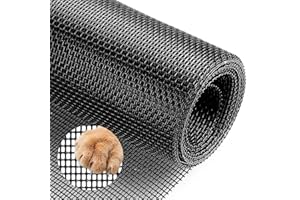 ALEEIK Grille de protection pour animaux de compagnie, 1,22 x 2,55 m, pour porte, moustiquaire, fenêtre, moustiquaire en tissu, anti-insectes, anti-insectes, pour portes