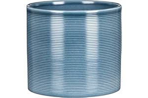 ‎SCHEURICH Scheurich Blumentopf aus Keramik, Farbe: Blue Jeans, 16 cm Durchmesser, 15 cm hoch, 2,6 l Vol.