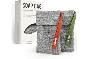 ZOMCHI 2 Pieces Soap Bag - Soap Savers for Bar Soap - Soap Bar Pouch for Deep Exfoliating - Soap Sock for Use in Shower