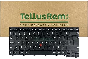 TELLUSREM Teclado de respuesto Español sin retroiluminación para Lenovo Thinkpad E470 E470c E475