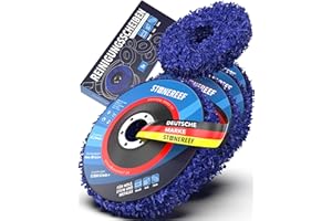 STONE REEF Juego de 5 discos de limpieza [125 x 2,0 x 22,23 mm] CSD amoladora angular disco de limpieza – Discos de desbaste para limpieza, disco de eliminación de óxido, disco de limpieza grueso, amoladora de