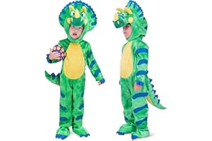 Spooktacular Creations Triceratops Kostüm Kinder, Dinosaurier Kostüme für Jungen Weihnachten Halloween Cosplay