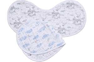 aden + anais Bavoir pour Bébé 100% Coton, Bavoir d'Épaule, Bavoir Bébé polyvalent en Mousseline de Coton, pour Nouveau-Né Fille et Garçon, dès la Naissance, Multicolore, Imprimé Harry Potter™ iconic