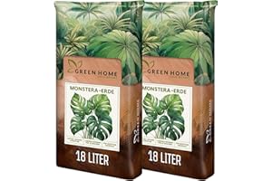 Green Home Monstera Erde 36L – Premium Substrat für Monstera, Aroiden & Tropische Zimmerpflanzen; optimale Drainage, Langzeitnährstoffversorgung & pH‑Balance. Für Umtopfen & Hydrokultur ideal!