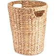 Porte-parapluies En Jacinthe D’eau – Panier Haut 50 Cm – Style Rotin Naturel – Pour Couloir, Rangement Papier Cadeau