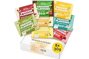 He-Ju Flavour Pulver Proben Set 8 x 30g, verschiedene Geschmackspulver Sorten, vielseitig einsetzbare Süßungsmittel für Lebensmittel und Getränke