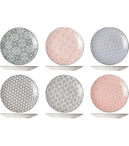 Set 6 Piatti Per Frutta H&h Atlantic - Ø 20 Cm In Stoneware - Design Marino - Microonde E Lavastoviglie - Foto 9