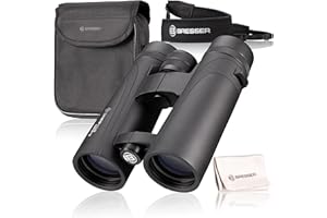 Bresser Jumelles étanches Corvette 10x42 avec remplissage à l'azote, prismes en verre BaK-4, oculaires LE pour une utilisation confortable, revêtement multicouche et étui de transport en nylon