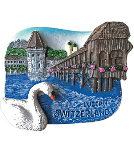 Magnete da frigorifero Svizzera, souvenir turistico, decorazione 3D