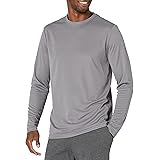 Amazon Essentials T-Shirt a Maniche Lunghe Tecnica Sportiva Uomo