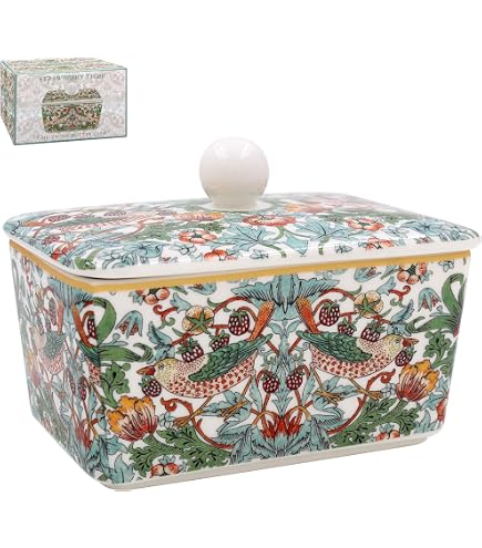 Beurrier Avec Couvercle Lesser & Pavey - Porcelaine Fine - Design Britannique - Pour Cuisine élégante