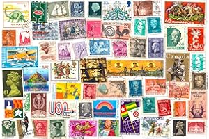 HOBBY OF KINGS 1000 STAMPS FROM WORLD COUNTRIES. MIXED PHILATELY, USED POSTAGE STAMPS OFF PAPER
