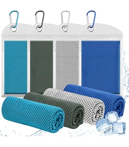 3 Pièces Serviette De Refroidissement Portable Microfibre, 30x90 Cm