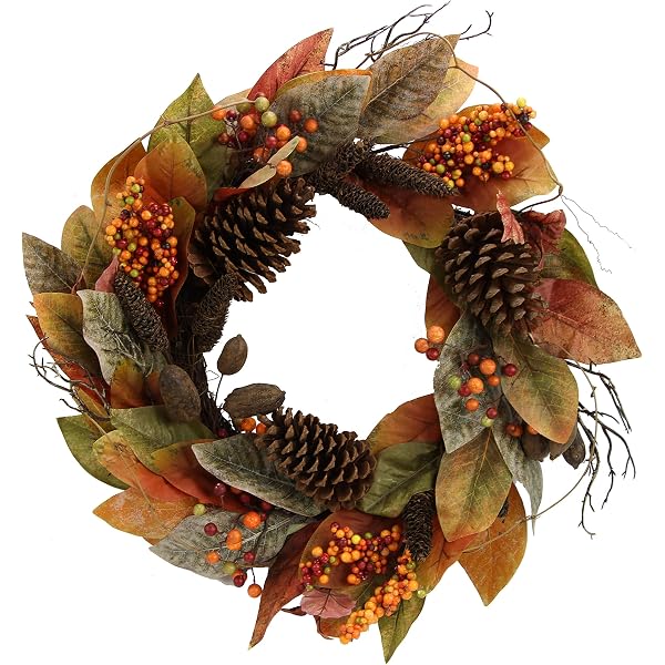 Decorazione Autunnale Worth - Goccia Con Rami, Bacche E Zucche 66 Cm - Foto 12