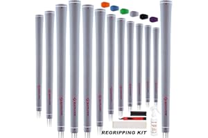 SAPLIZE 13 Piece Golf Grips with Complete Regripping Kit, Standard/Medium, Rubber Golf Club Grips