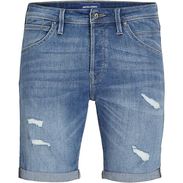 Jack & Jones Junior JJIRICK JJIORIGINAL - Jeansshort - Black Denim Jan24c02l Q11