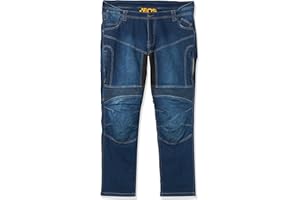 BOSMOTO Herren Motorrad Hose mit Aramide Motorrad Denim Hose (1er Pack)