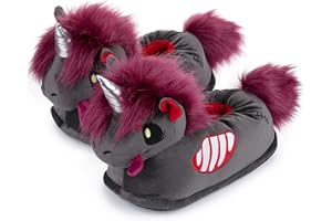 corimori Plüsch-Hausschuhe zwei Einheitsgrößen (Kinder 25-33,5 und Erwachsene 34-44), Gummizug und Flexible Sohle, passt allen