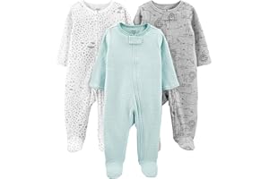 Simple Joys by Carter's Pijamas para bebés y niños pequeños (Pack de 3) Unisex bebé