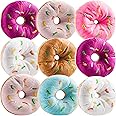 Bedwina PlUSh Donuts With Sprinkles Pack Of 12 1 Dozen Stuffed Donut Pillow Toy Party Favors, Supplies Decorations And Stocking Stuffers For Kids, Multi-Colour, Pldonut