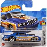 Hot Wheels - '86 Ford Thunderbird Pro Stock - HW Drag Strip 4/10 - HKH32 - Kısa Kart - Stok Araba Yarışı - Mavi Metalik - Mat