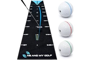 ME AND MY GOLF Breaking Ball Putting Mat - Simulate Breaking Putts At Home